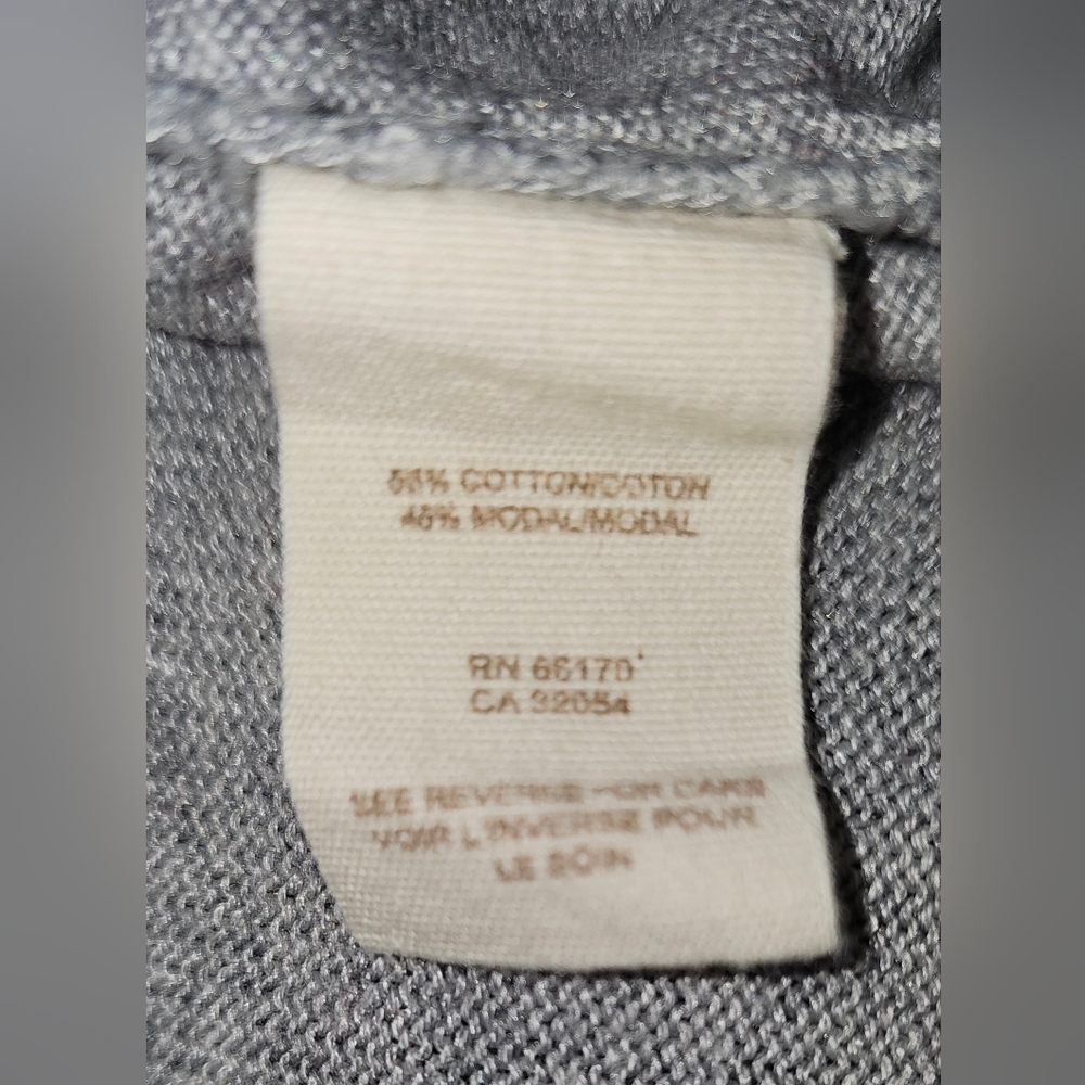 Free People Gray Military Button Front Fit & Flare Sweater Dress Jacket Sz S - Picture 14 of 16